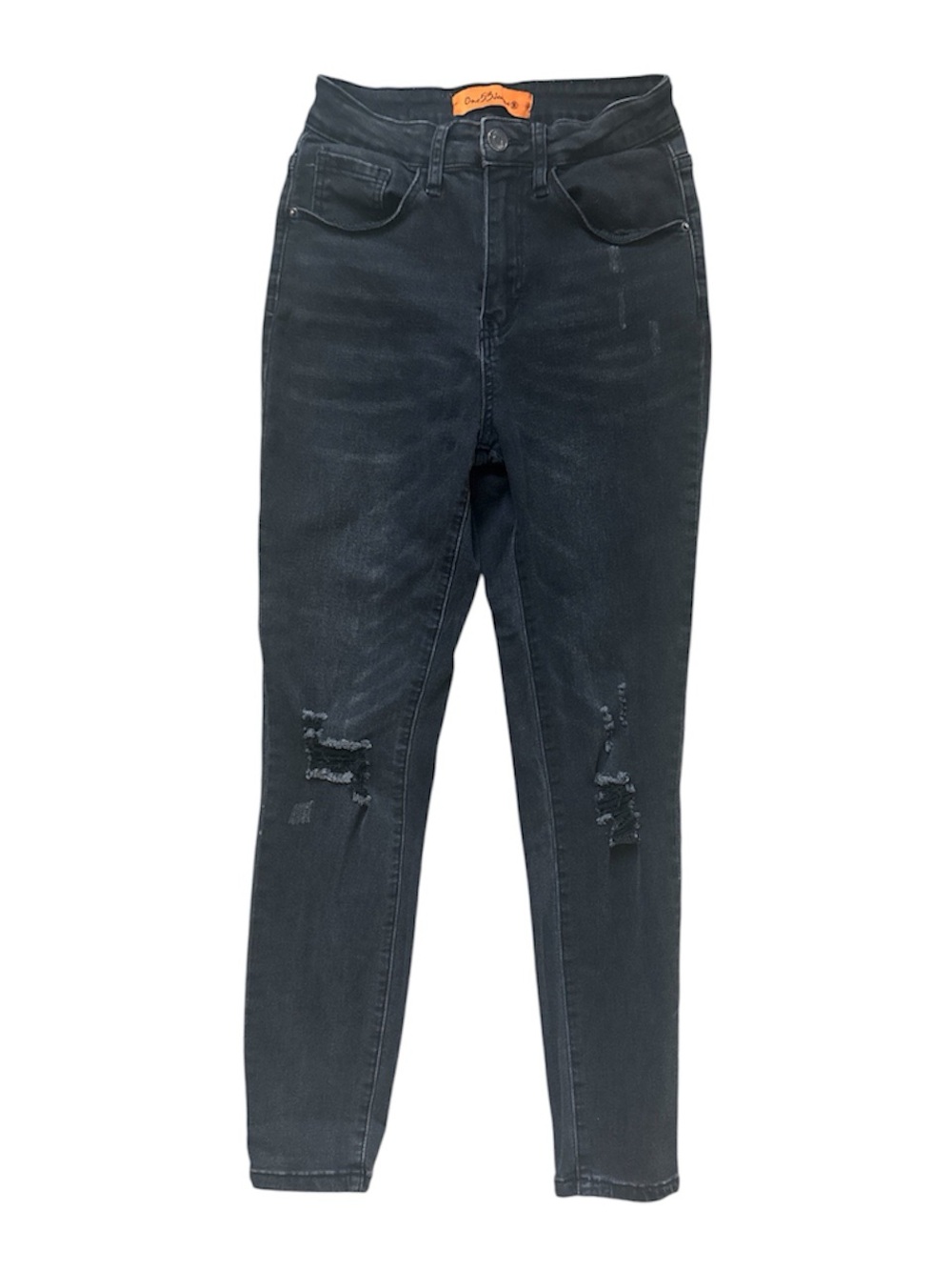 Skinny Black Distressed Women's Jeans